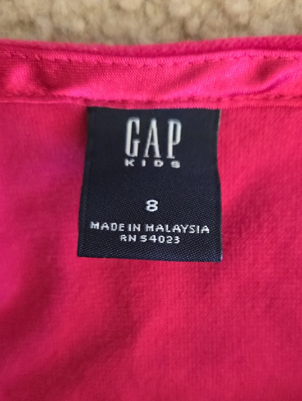 Y2K Gap Kids Cherry Red Velour Ruffle Mini Skirt Girls Size 8 Holiday Bold